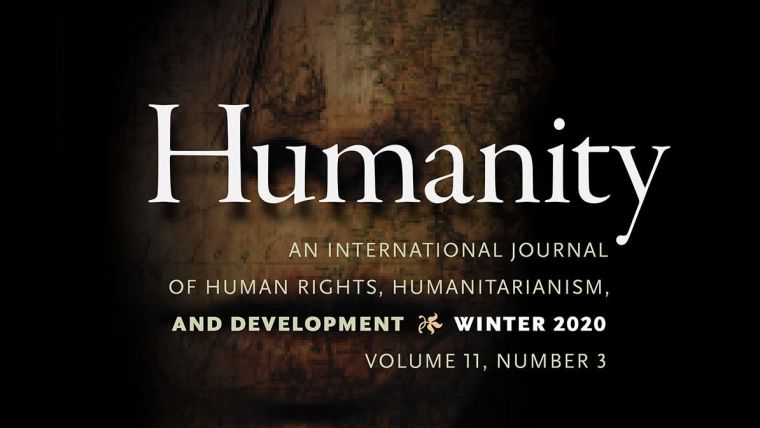 cover of Humanity journal