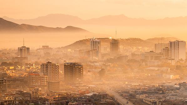 A view over Kabul, Afghanistan