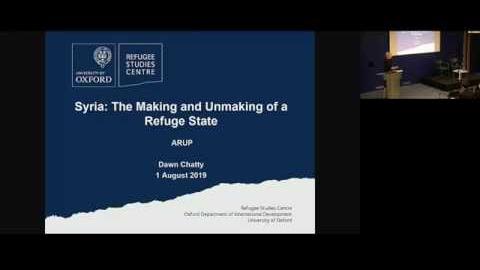 image from the lecture on Syria showing title slide
