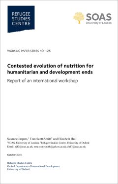 Contested evolution of nutrition for humanitarian and development ends